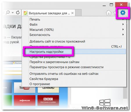 Организация визуальных закладок в Internet Explorer